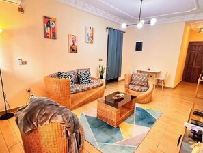 Living area - Residence Ethan Nji - Amazing loft (Yaoundé)