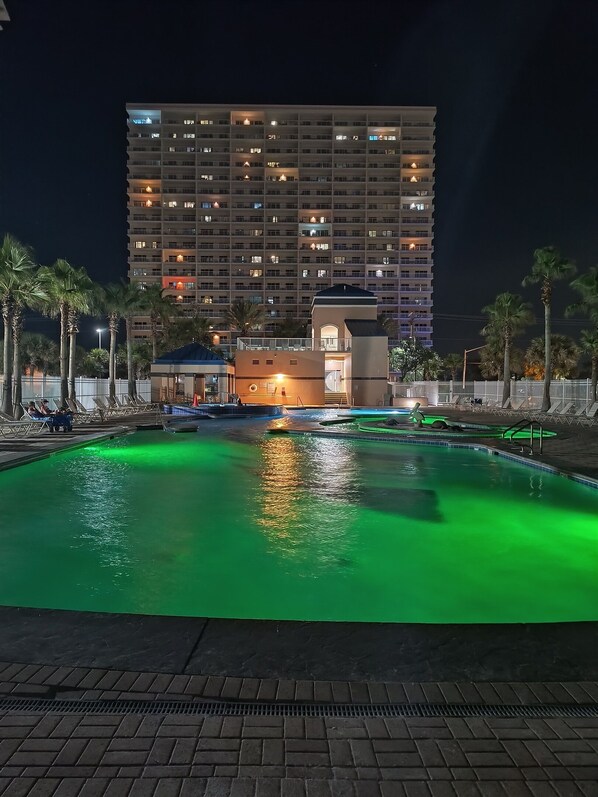 Indoor pool, a heated pool
