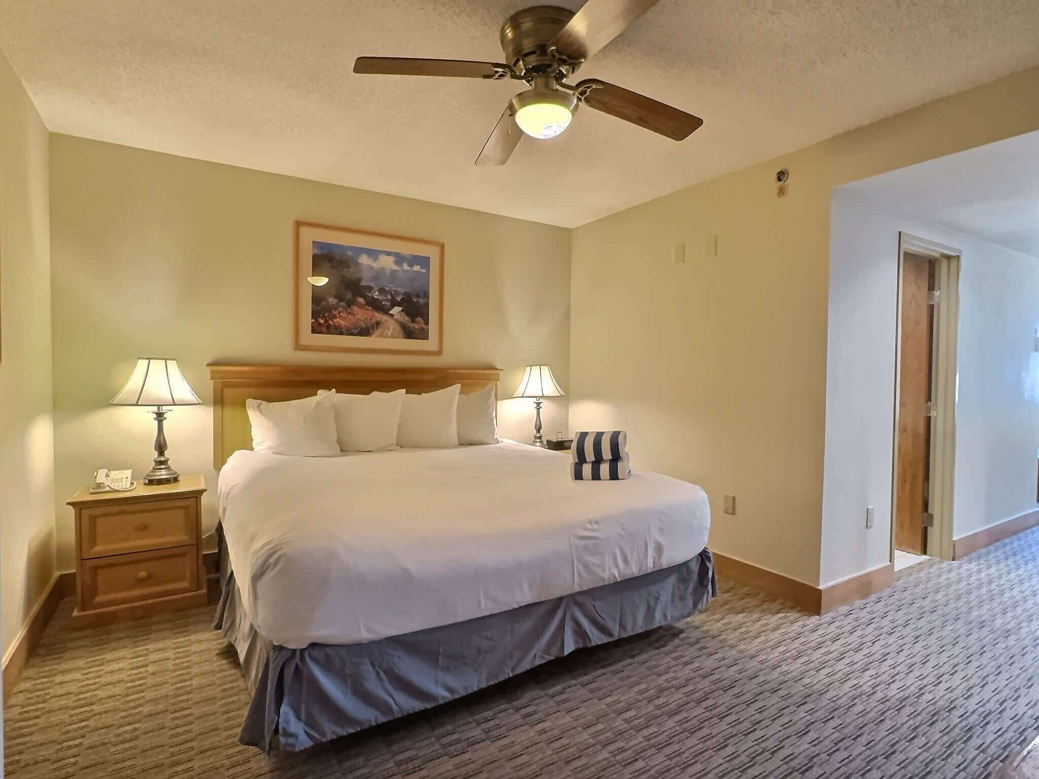 Suíte júnior, 1 cama King e sofá-cama | Edredons de pluma, ferros/tábuas de passar roupa, Wi-Fi de cortesia