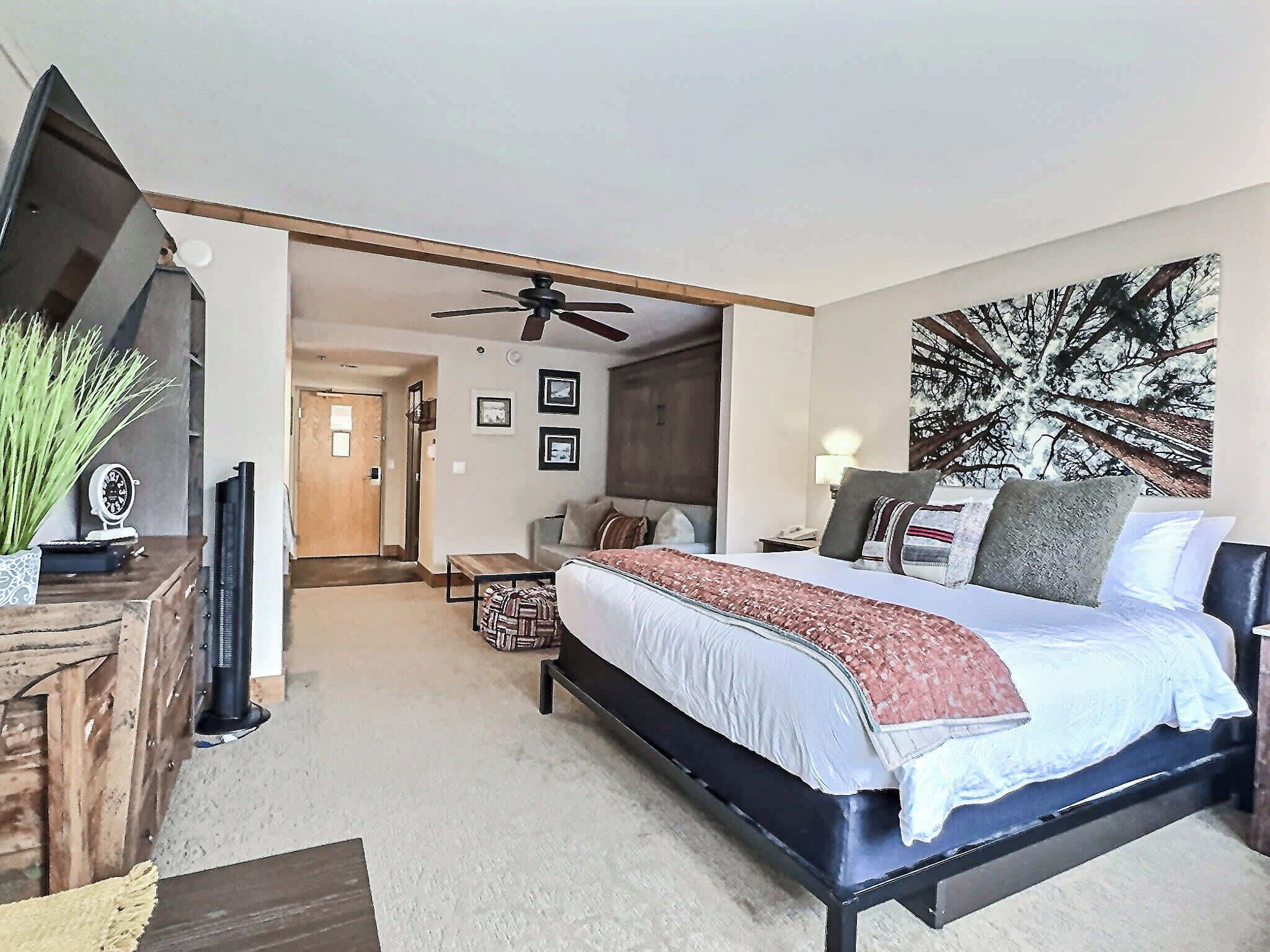 時尚開放式客房 | 羽絨被、熨斗/熨衣板、免費無線上網、床單