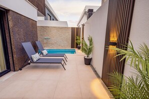 Una piscina riscaldata