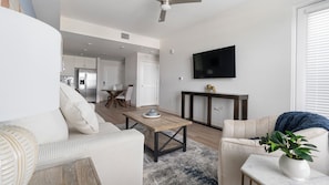 Apartment, 1 Bedroom | Living area | TV