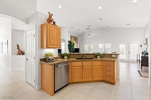 Microwave, oven, stovetop, dishwasher