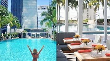 2 outdoor pools, pool umbrellas, sun loungers