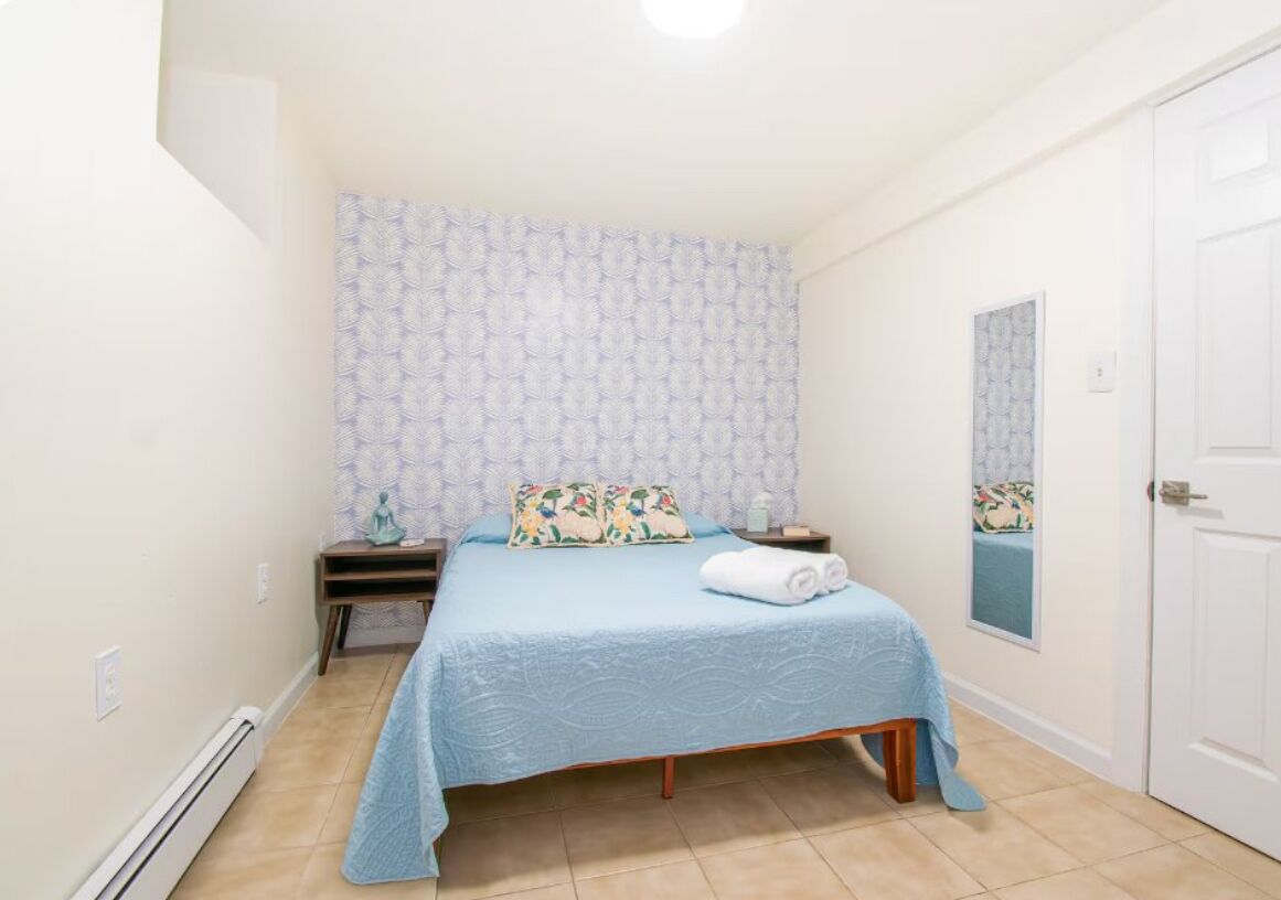 1 bedroom, iron/ironing board, travel crib, free WiFi