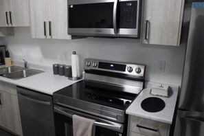 Microwave, oven, stovetop, dishwasher