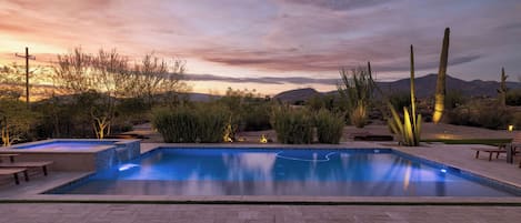 Una piscina climatizada