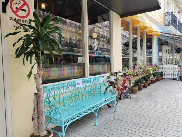 Stadsuitzicht vanuit accommodatie