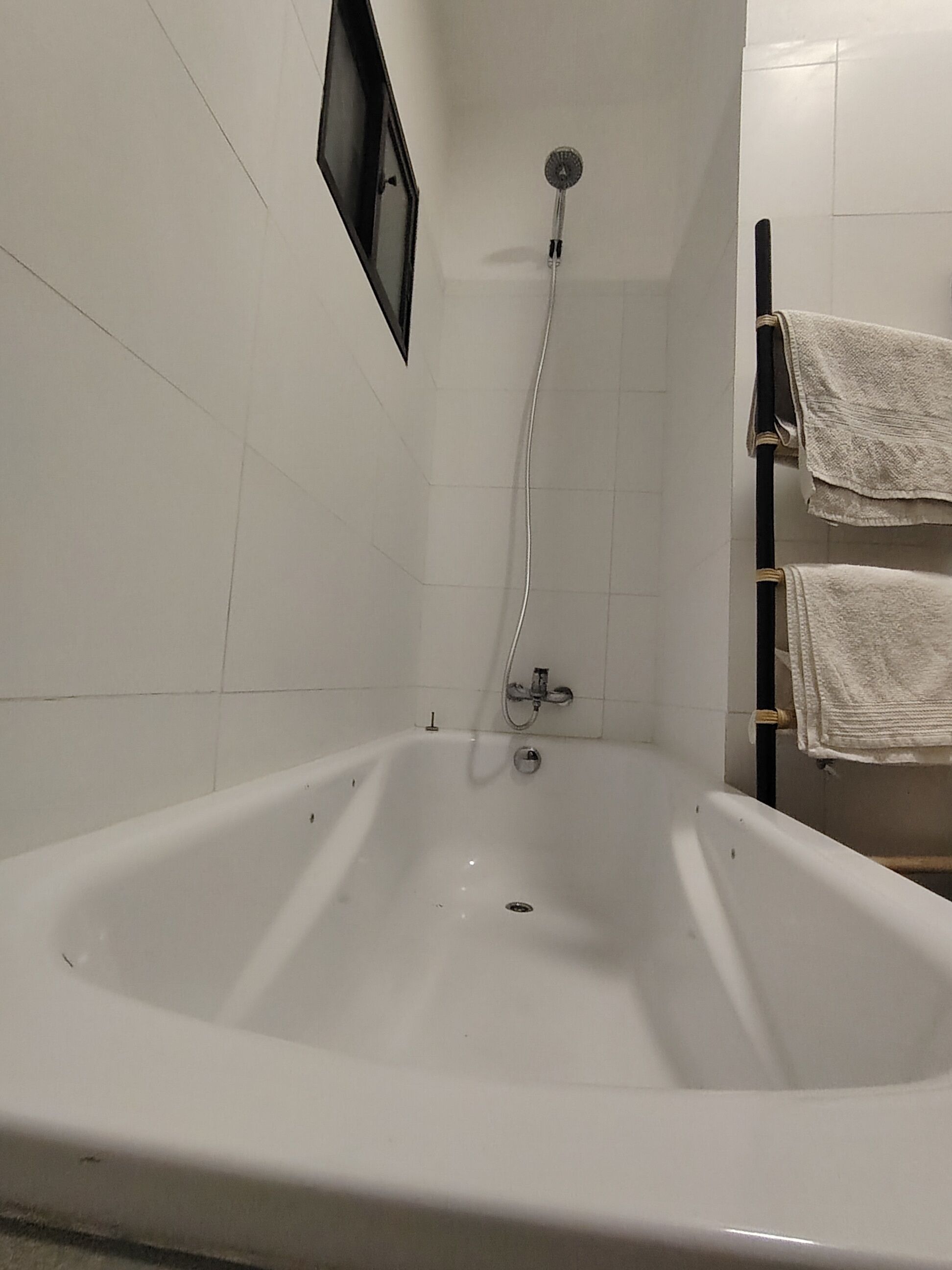 Dusche, Haartrockner, Bidet, Handtücher