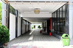 Overnatningsstedets facade