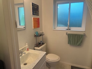 Towels, soap, toilet paper