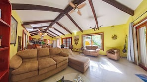 Superior Villa, Patio, Garden View | Living area | 80-cm plasma TV with digital channels