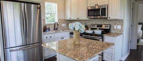 Microwave, oven, stovetop, dishwasher