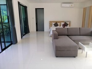 TV - Hillside Studio Vacation Apartment with Pool (Kamala, Kathu District, Phuket)