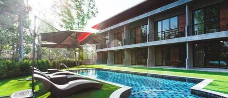 Majoituspaikan julkisivu