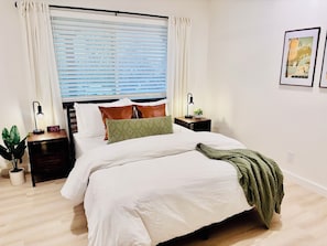 Desk, iron/ironing board, travel crib, free WiFi