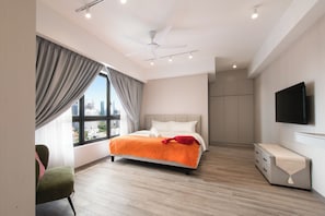 Luxury-Suite, 2 Schlafzimmer, Küche, Stadtblick