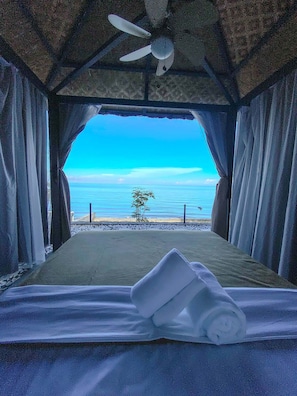 Stuga Economy - utsikt mot stranden | Gratis wi-fi