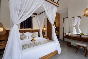 Romantic Villa, Pool View | Minibar, in-room safe, blackout curtains, iron/ironing board - Jenna Villa by GenuineHost (Ubud)