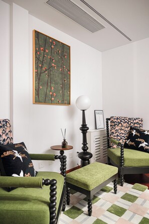 Individually decorated, individually furnished, blackout drapes