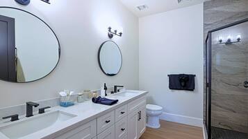 Shower, hair dryer
