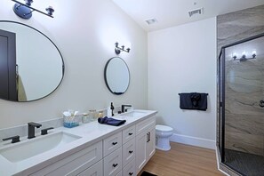 Shower, hair dryer