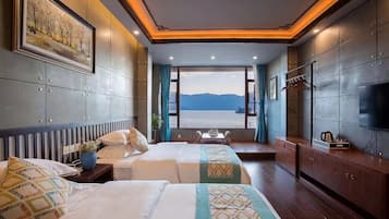 標準雙床房, 湖景 | 迷你吧贈品、獨特設計、手提電腦工作空間、免費 Wi-Fi