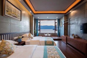 Standard Twin Room, Lake View | Free minibar items, individually decorated, laptop workspace, free WiFi