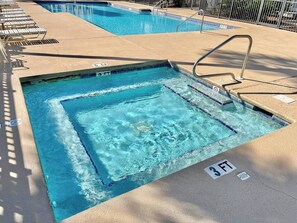 A heated pool