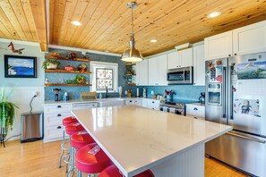 Fridge, microwave, stovetop, dishwasher - Across Water From Belfair SP: Hood Canal Cottage! (Belfair)