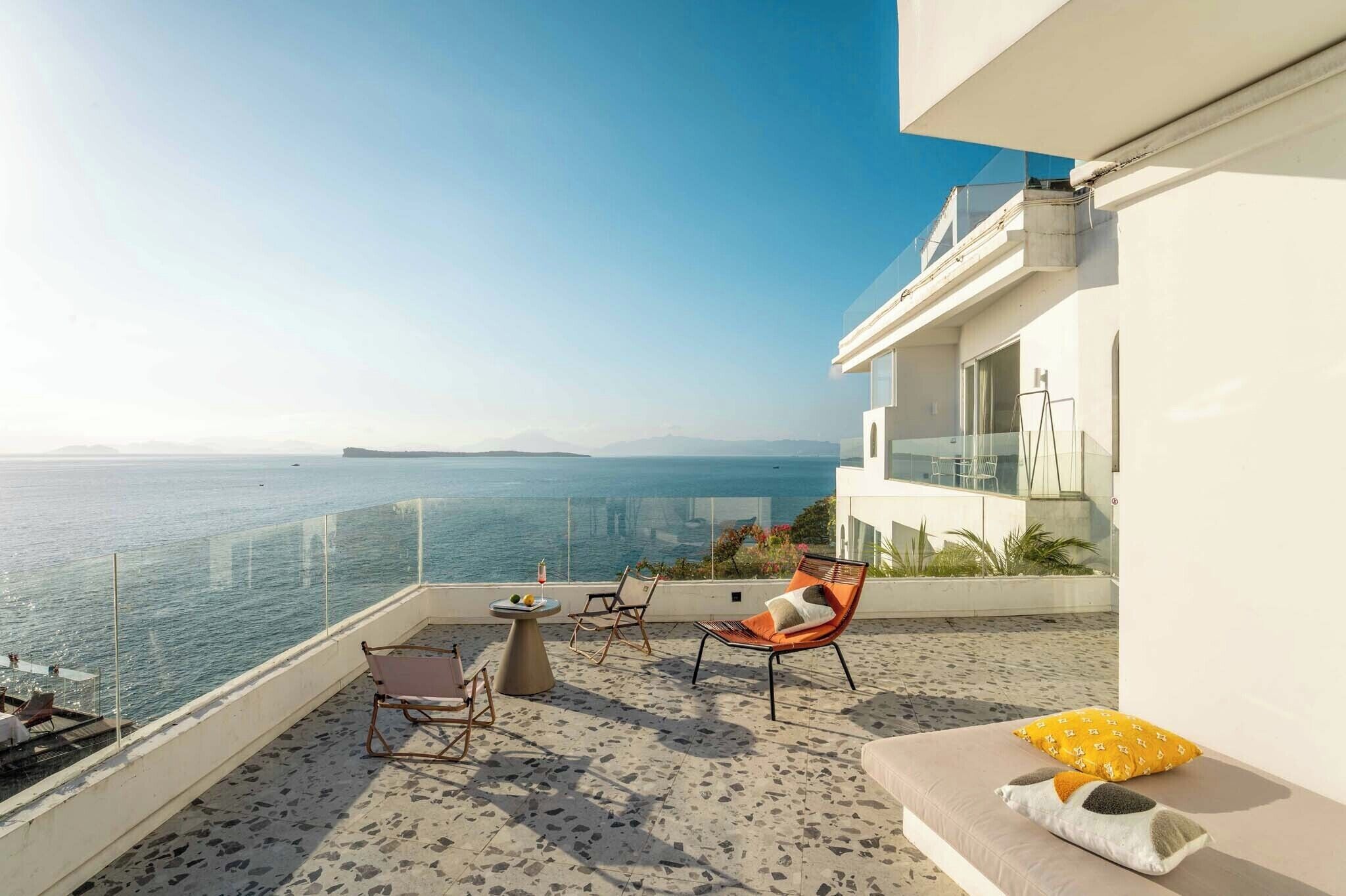 Traditional Double Room, Sea View | Terrace/patio