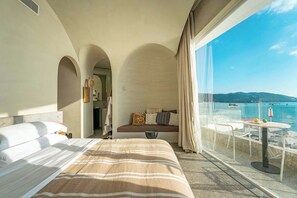 Doppia Business, vista mare | Bagno | Vasca e doccia separate, soffione a pioggia, set di cortesia gratuito