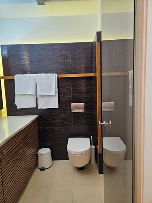 ヘアドライヤー、タオル、石鹸、トイレットペーパー