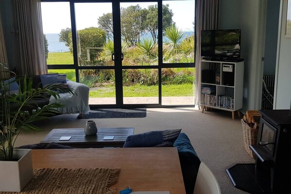 TV, fireplace, DVD player