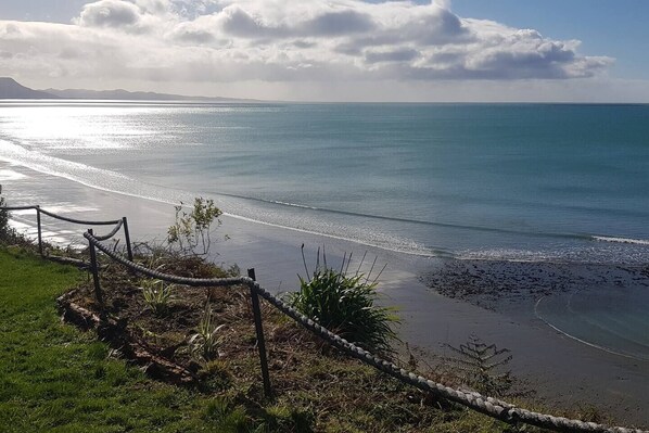 På stranden og strandhåndklær