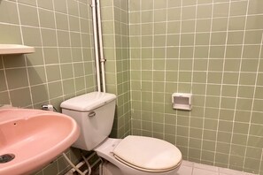 Shower, bidet, towels