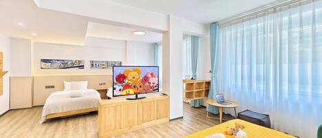 Family Quadruple Room, Mountain View | Desk, blackout curtains, soundproofing, free WiFi