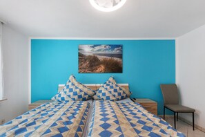 2 dormitorios, tabla de planchar con plancha, wifi y ropa de cama