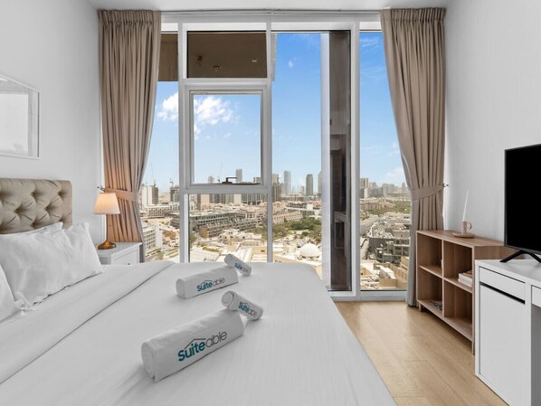 1 bedroom, iron/ironing board, travel crib, WiFi