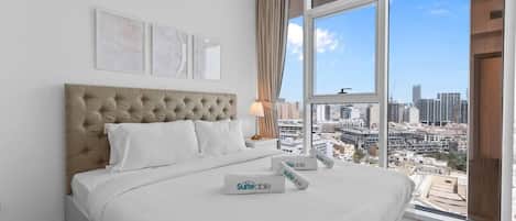 1 غرفة نوم ومكواة/لوح كي وسرير سفر وواي فاي