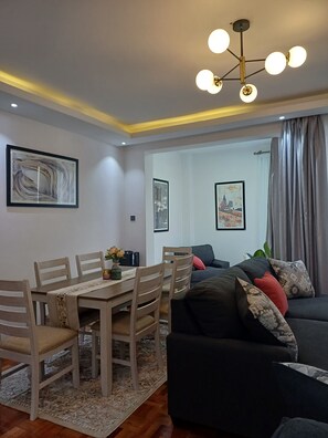 Comfort Apartment, Mobility Accessible, Private Bathroom | Dining - Mi casa by Edmor Suites. (Nairobi)
