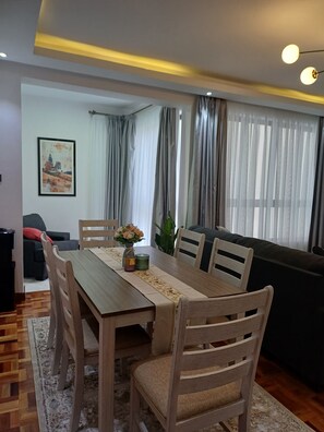 Comfort Apartment, Mobility Accessible, Private Bathroom | Dining - Mi casa by Edmor Suites. (Nairobi)