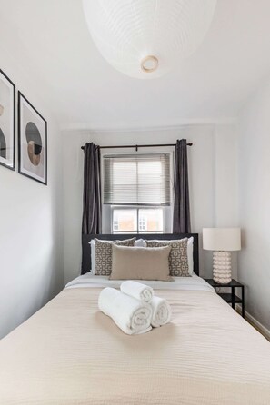1 bedroom, iron/ironing board, travel crib, free WiFi