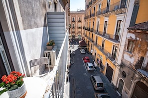Blick vom Balkon