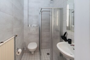 Shower, hair dryer