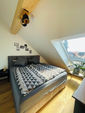 2 bedrooms, iron/ironing board, WiFi, bed sheets