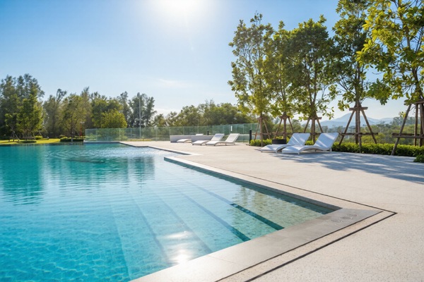 Piscine sur le toit