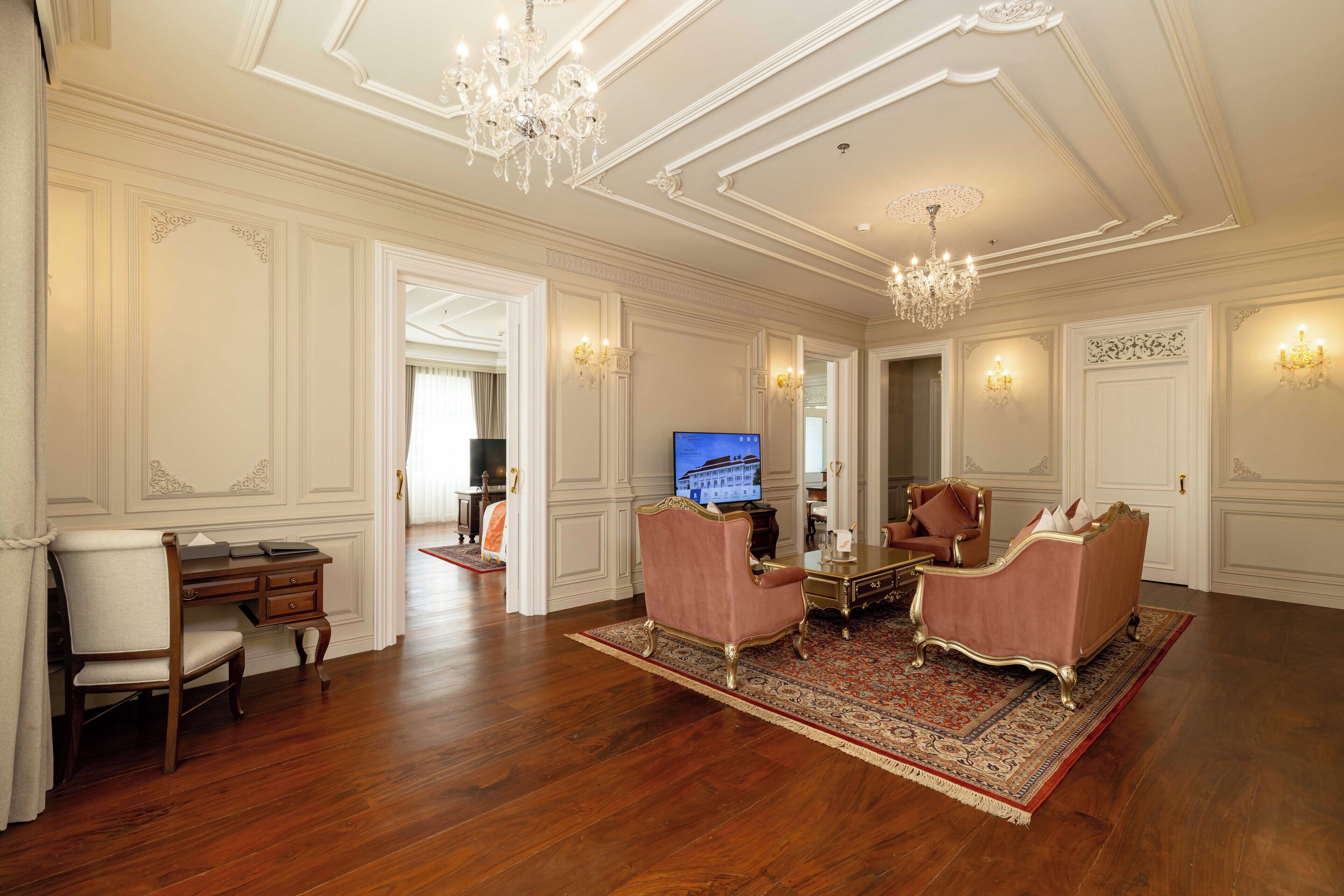 Presidential Suite, Balcony, City View | In-room safe, desk, laptop workspace, blackout curtains