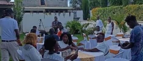 Aussenbereich für Bankette