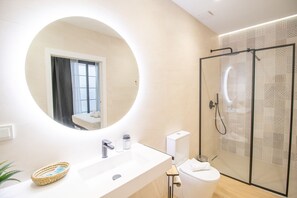 Shower, hair dryer